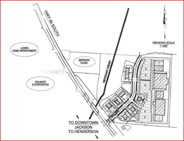 Meridian Springs & S Hwy 45, Jackson, TN à vendre - Plan de site - Image 2 de 2