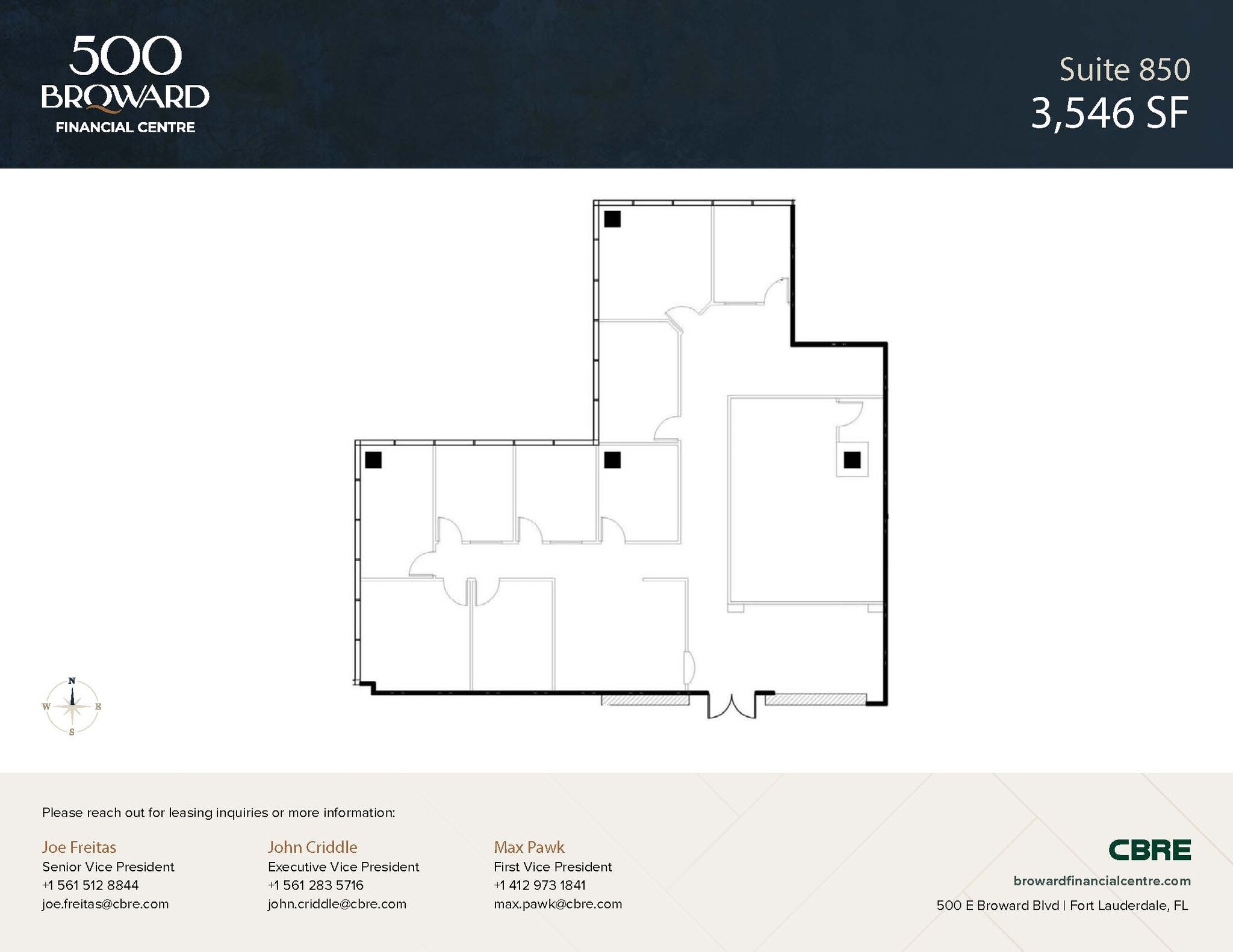 500 E Broward Blvd, Fort Lauderdale, FL à louer Photo intérieure- Image 1 de 1