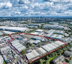 Severnside Trading Estate, Manchester, GTM - AÉRIEN  Vue de la carte