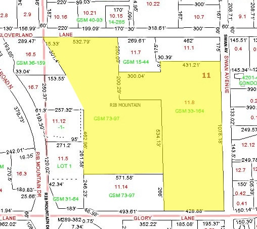 4201 Rib Mountain Dr, Wausau, WI à vendre - Plan cadastral - Image 2 de 2