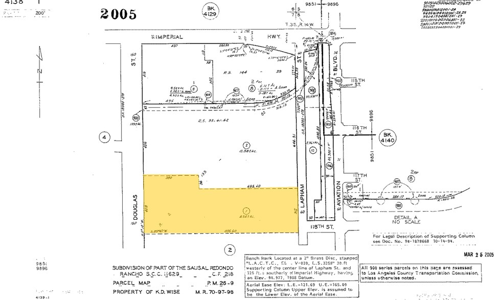 204 Hornet Way, El Segundo, CA for lease - Plat Map - Image 1 of 1