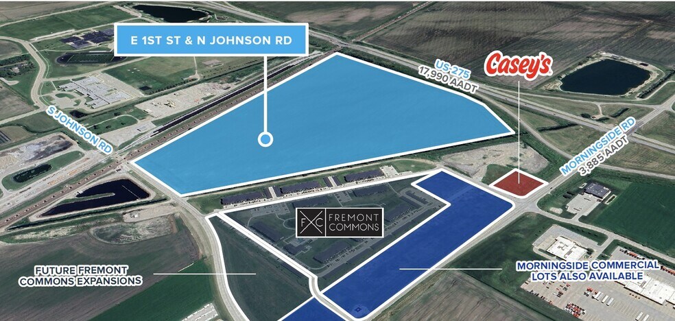 E 1st St & N Johnson rd, Fremont, NE à vendre - Photo du bâtiment - Image 2 de 2