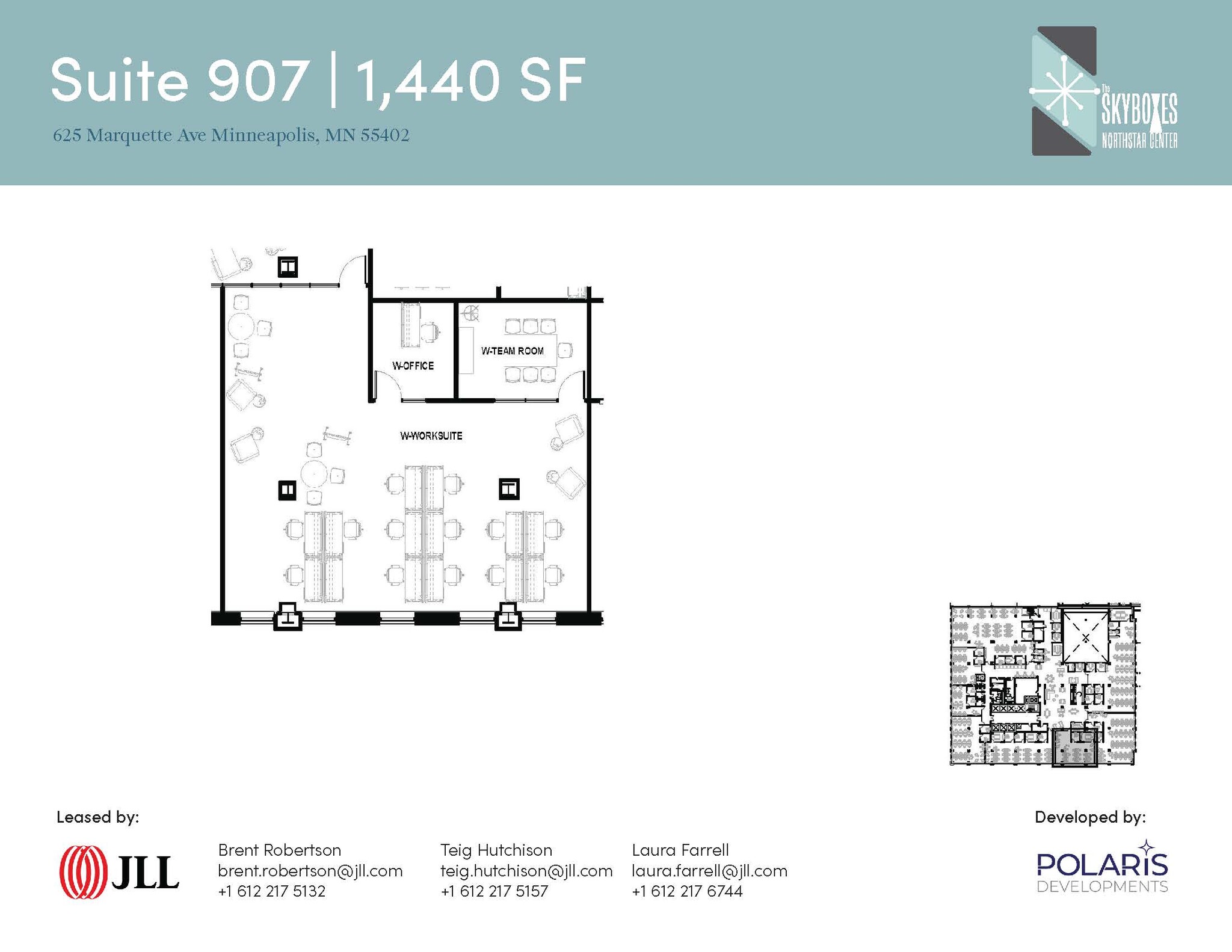 625 Marquette Ave, Minneapolis, MN à louer Plan d’étage- Image 1 de 1