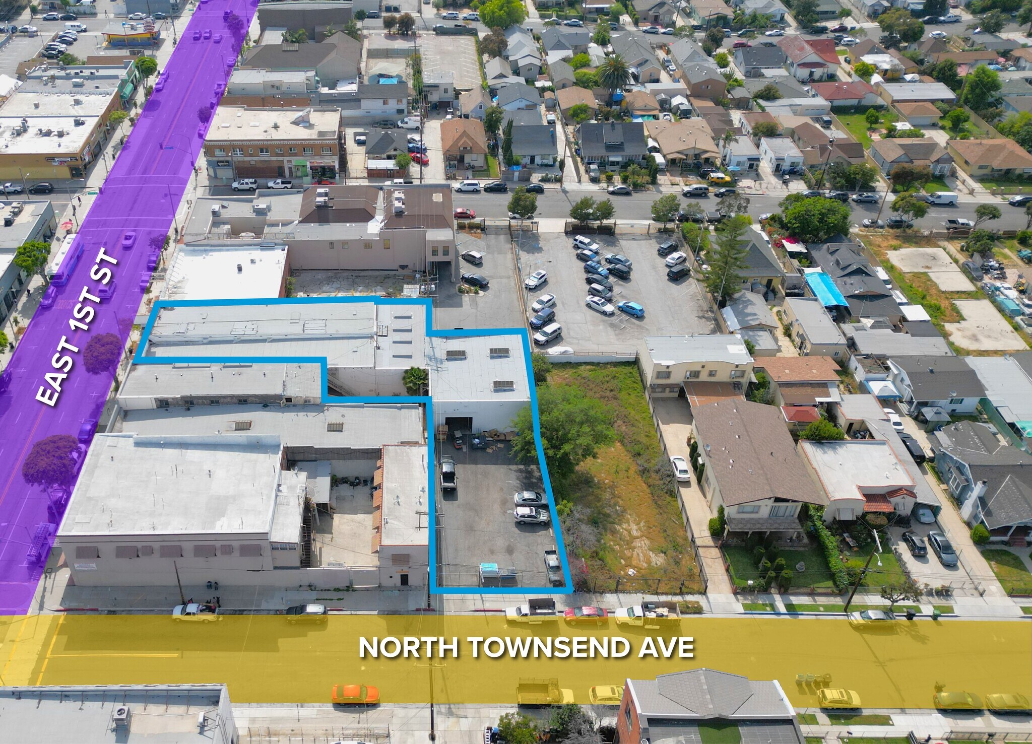 121 N Townsend Ave, Los Angeles, CA à vendre Aérien- Image 1 de 9