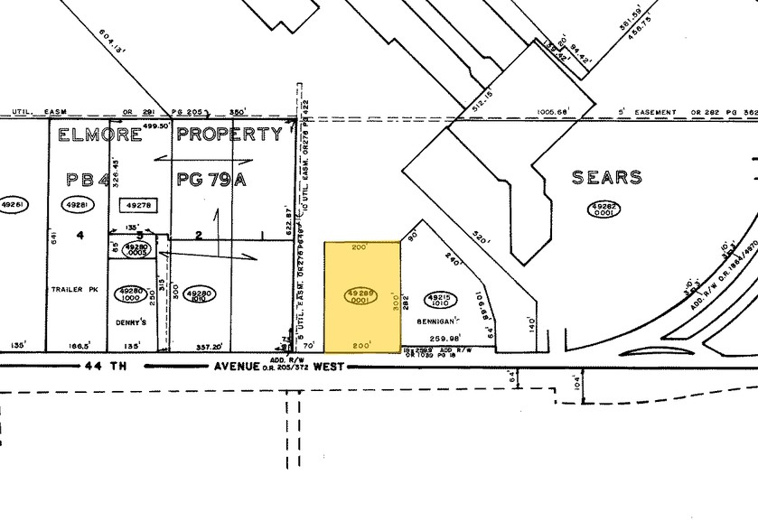 410 W Cortez Rd, Bradenton, FL à louer - Plan cadastral - Image 2 de 13