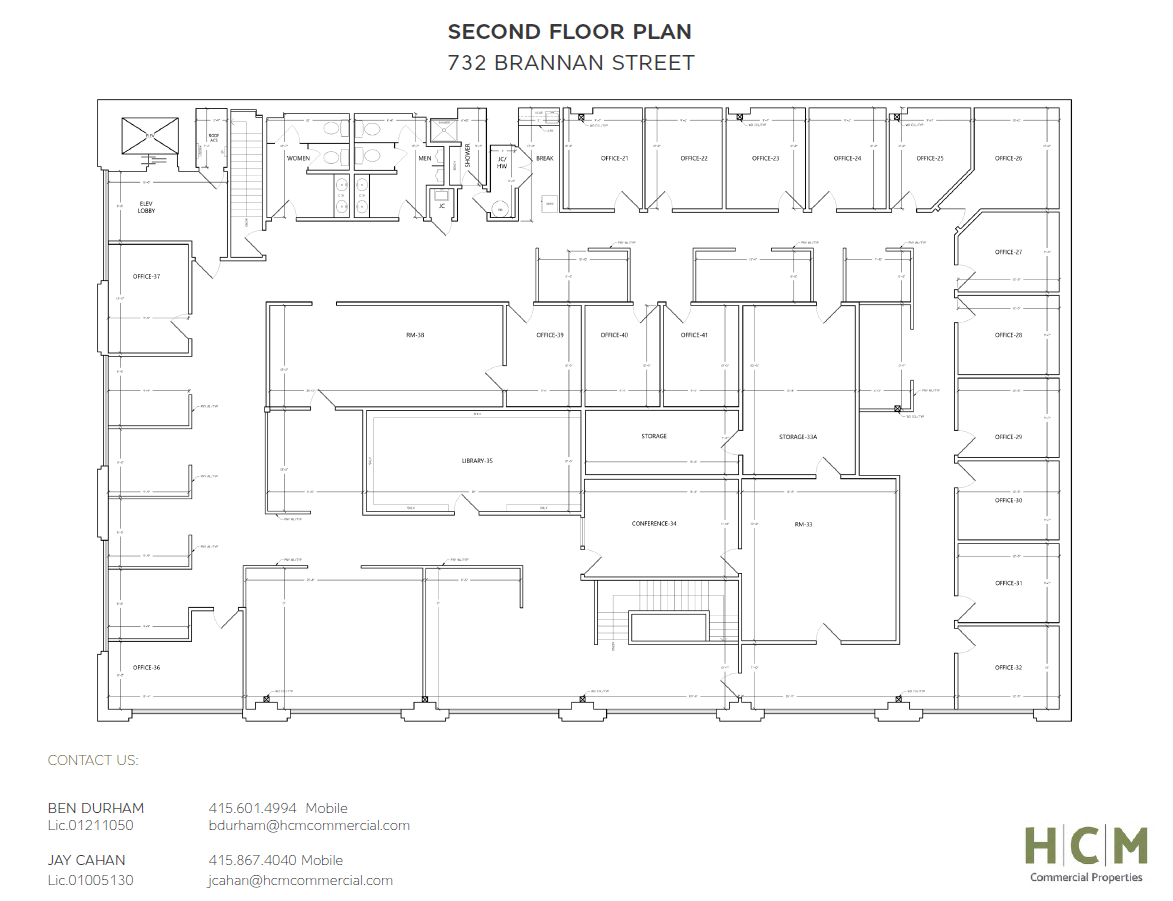 732 Brannan St, San Francisco, CA à louer Plan d  tage- Image 1 de 1