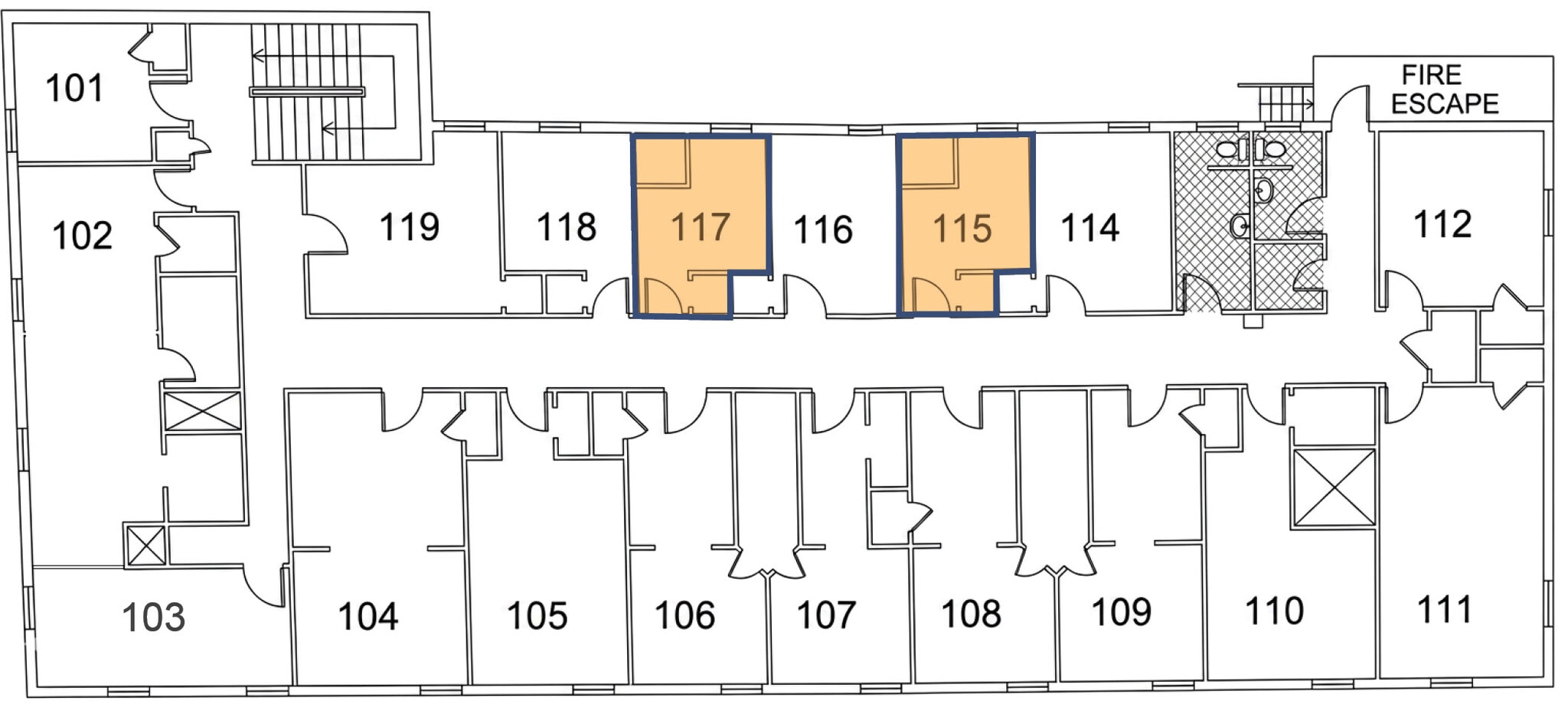 76 Broadway, Denver, CO à louer Plan d’étage- Image 1 de 1