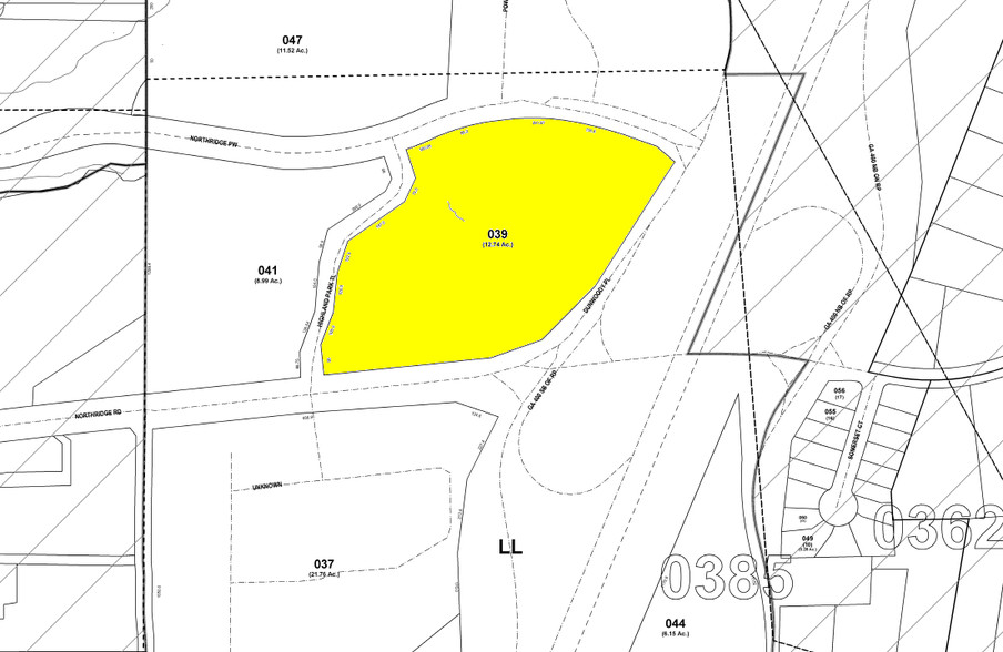 500 Northridge Rd, Atlanta, GA à louer - Plan cadastral - Image 2 de 19