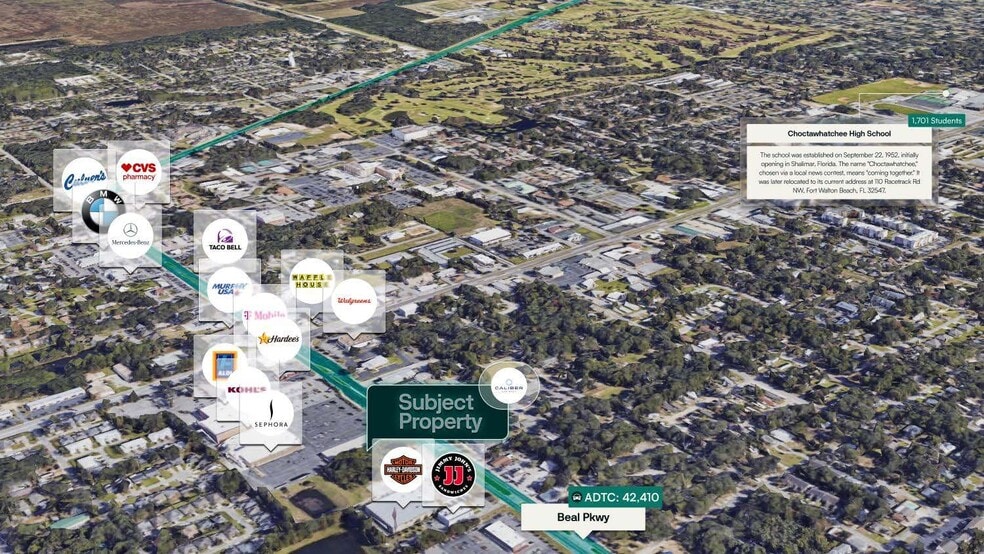 794 Beal Pky N, Fort Walton Beach, FL for sale - Aerial - Image 3 of 3