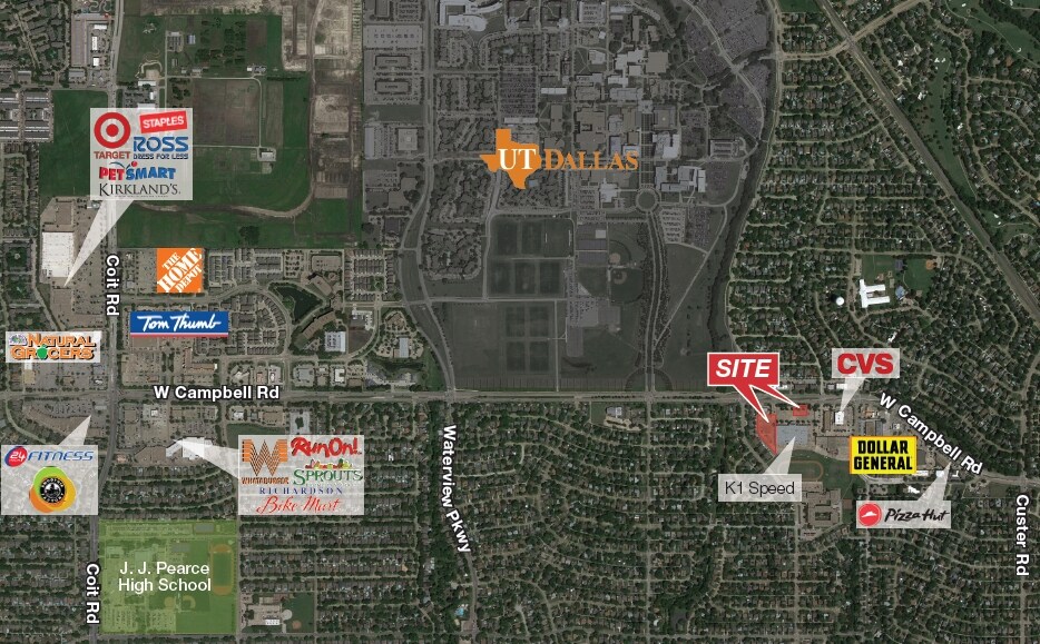 677 W Campbell Blvd, Richardson, TX à louer - Aérien - Image 2 de 3