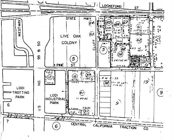 1351 E Pine St, Lodi, CA à louer - Plan cadastral - Image 2 de 5