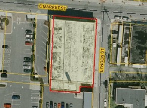 328 E Market St, Greensboro, NC - aerial  map view