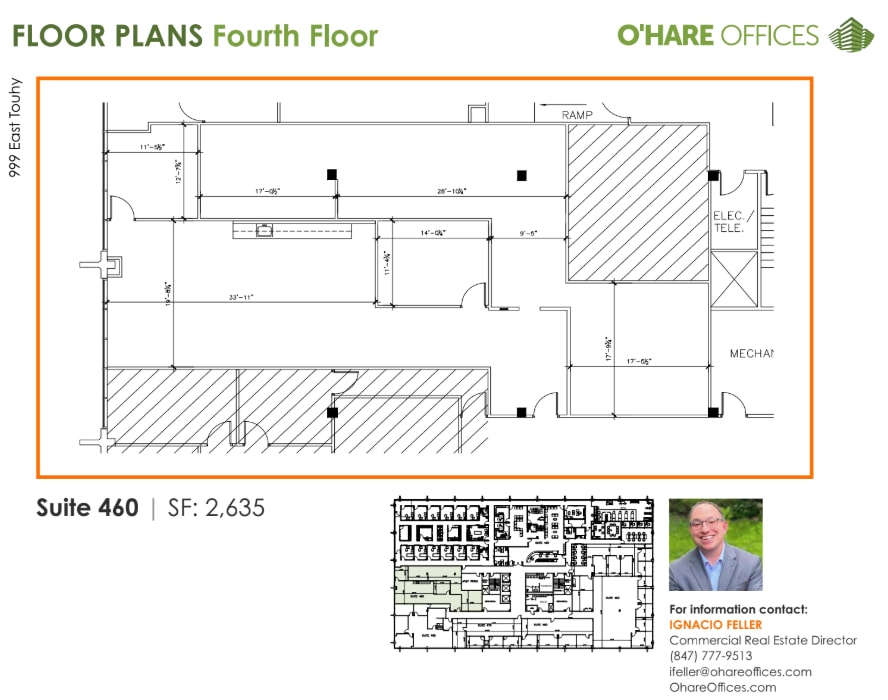 999 E Touhy Ave, Des Plaines, IL à louer Plan d’étage- Image 1 de 1