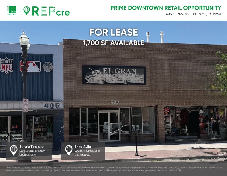 321-403 S El Paso St, El Paso, TX for lease - Building Photo - Image 1 of 9