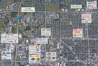1000 W Northland Ave, Appleton, WI - Aérien  Vue de la carte