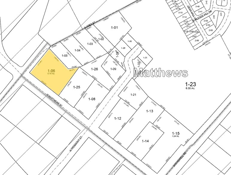 212 W Matthews St, Matthews, NC for sale - Plat Map - Image 2 of 7