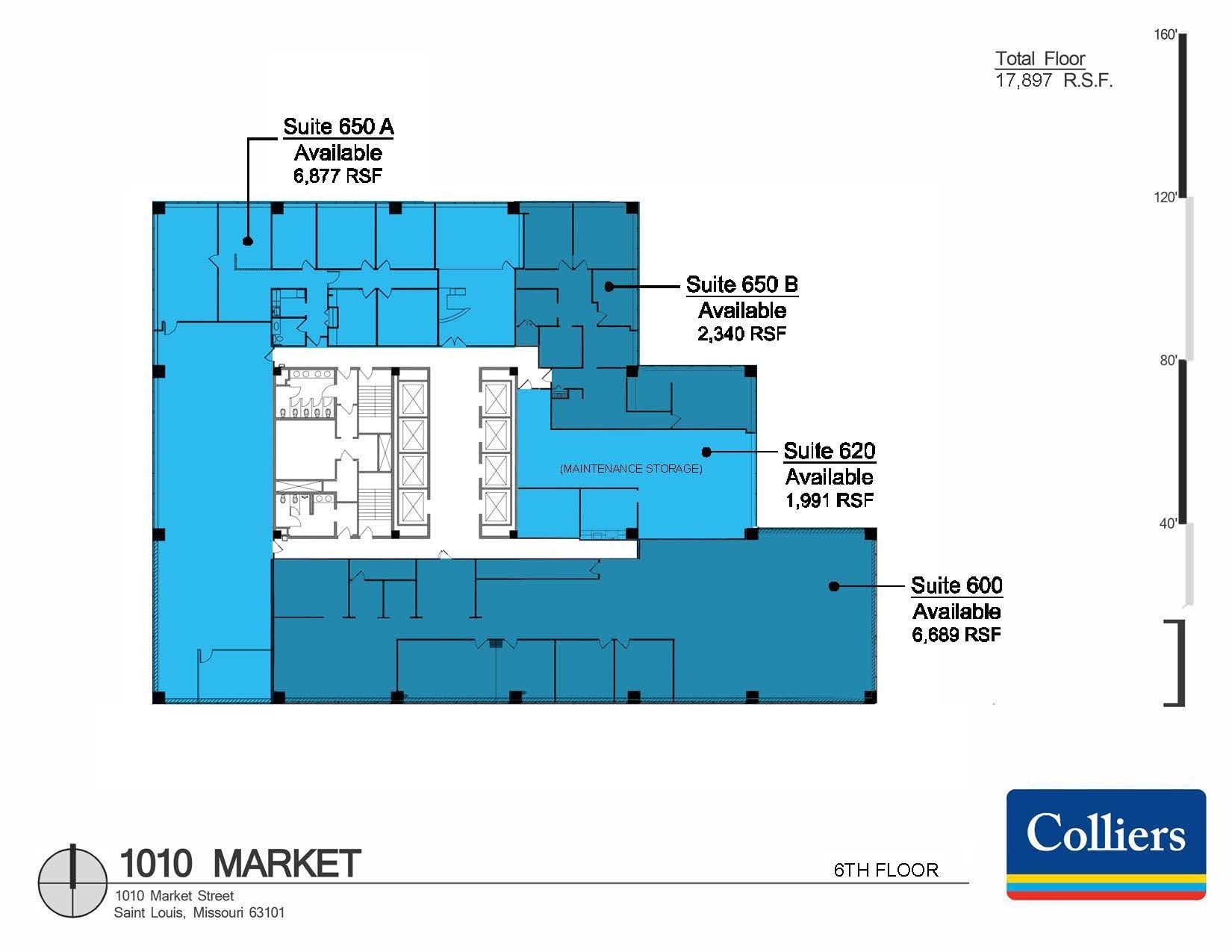 1010 Market St, Saint Louis, MO for lease Floor Plan- Image 1 of 1