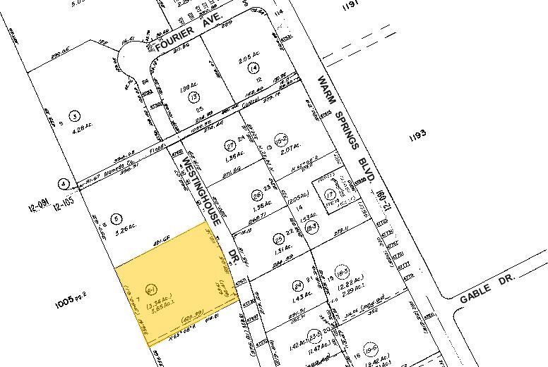 47651-47671 Westinghouse Dr, Fremont, CA for sale - Plat Map - Image 3 of 4