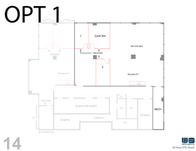 39-43 W 37th St, New York, NY à louer Plan d  tage- Image 2 de 4