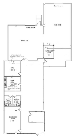 4045-4113 Vincennes Rd, Indianapolis, IN à louer - Plan d’étage - Image 2 de 5