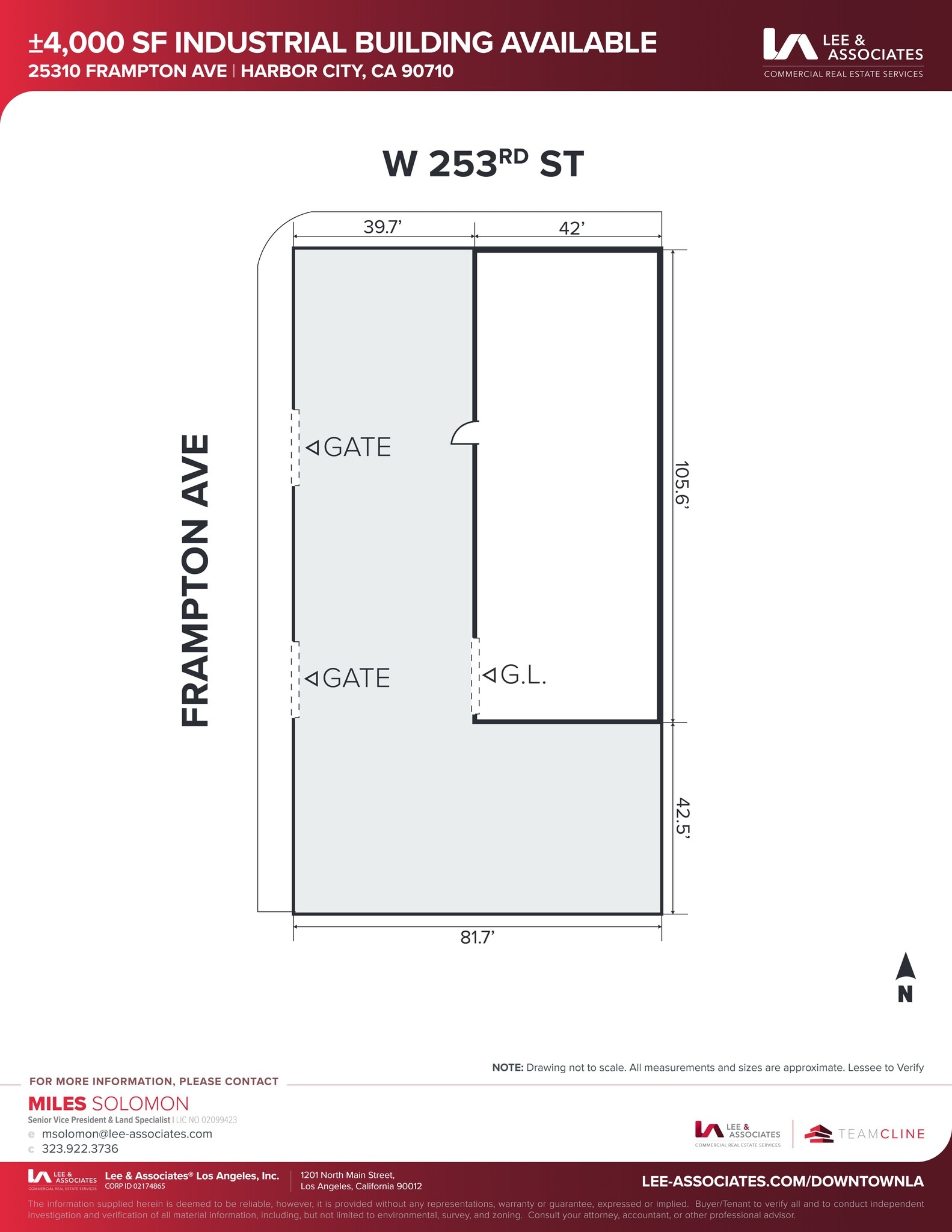 25310 Frampton Ave, Harbor City, CA for lease Site Plan- Image 1 of 2