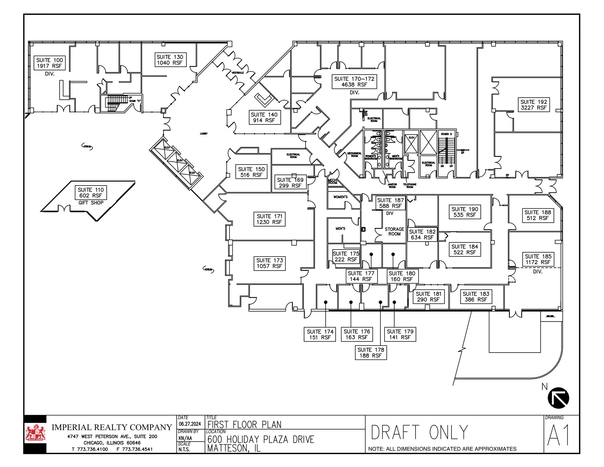 600 Town Center Rd, Matteson, IL for lease Site Plan- Image 1 of 5