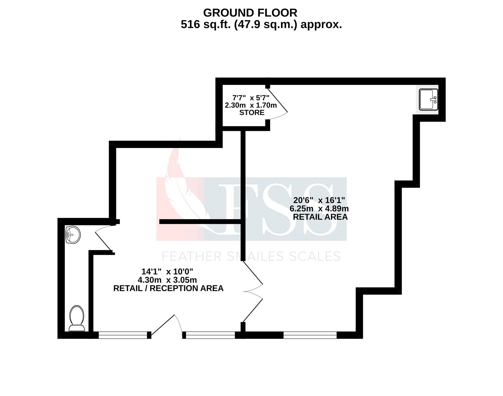 5A Whitbygate, Pickering for lease Floor Plan- Image 1 of 7