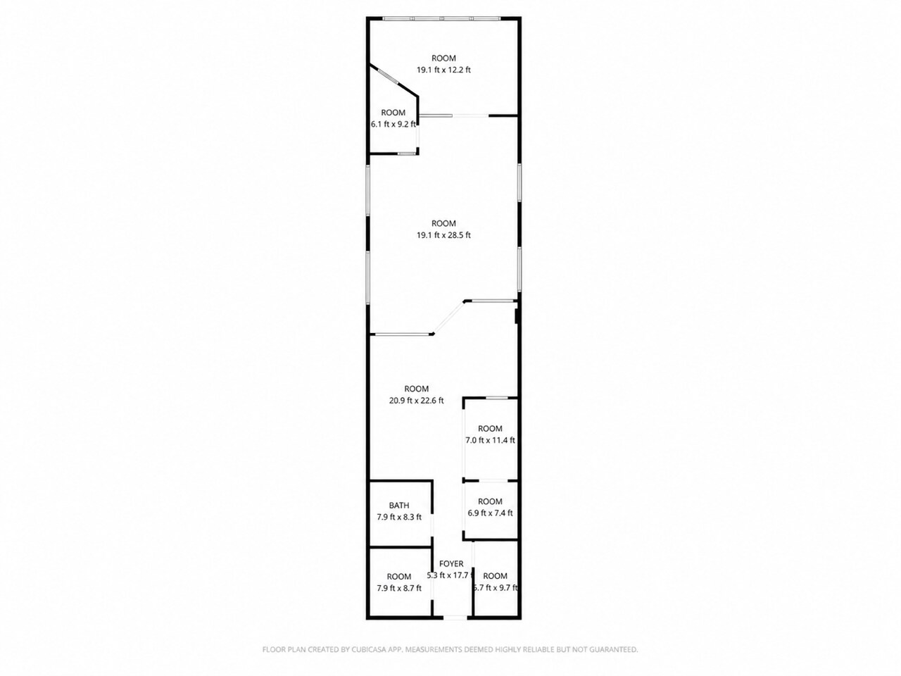1607-1679 Pulaski Hwy, Bear, DE à louer Plan d’étage- Image 1 de 2