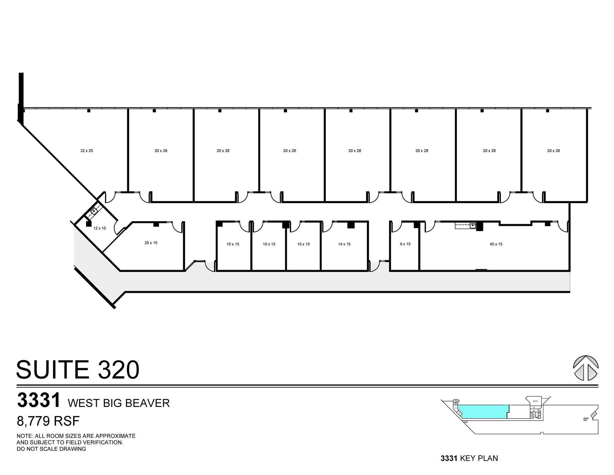 3155 W Big Beaver Rd, Troy, MI for lease Floor Plan- Image 1 of 1