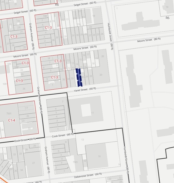 95 Varet St, Brooklyn, NY à vendre - Plan cadastral - Image 1 de 1