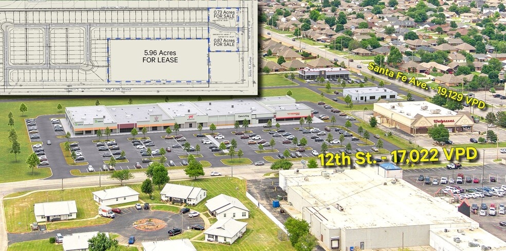 NW 12th St & Santa Fe Ave, Moore, OK for sale - Building Photo - Image 2 of 2