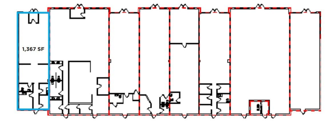 13815-13855 42 St NW, Edmonton, AB à louer Plan d’étage- Image 1 de 2