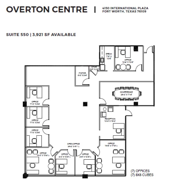 4150 International Plz, Fort Worth, TX à louer Plan d’étage- Image 1 de 1