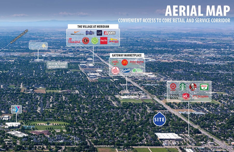 5552 N Eagle Rd, Boise, ID à louer - Aérien - Image 2 de 5