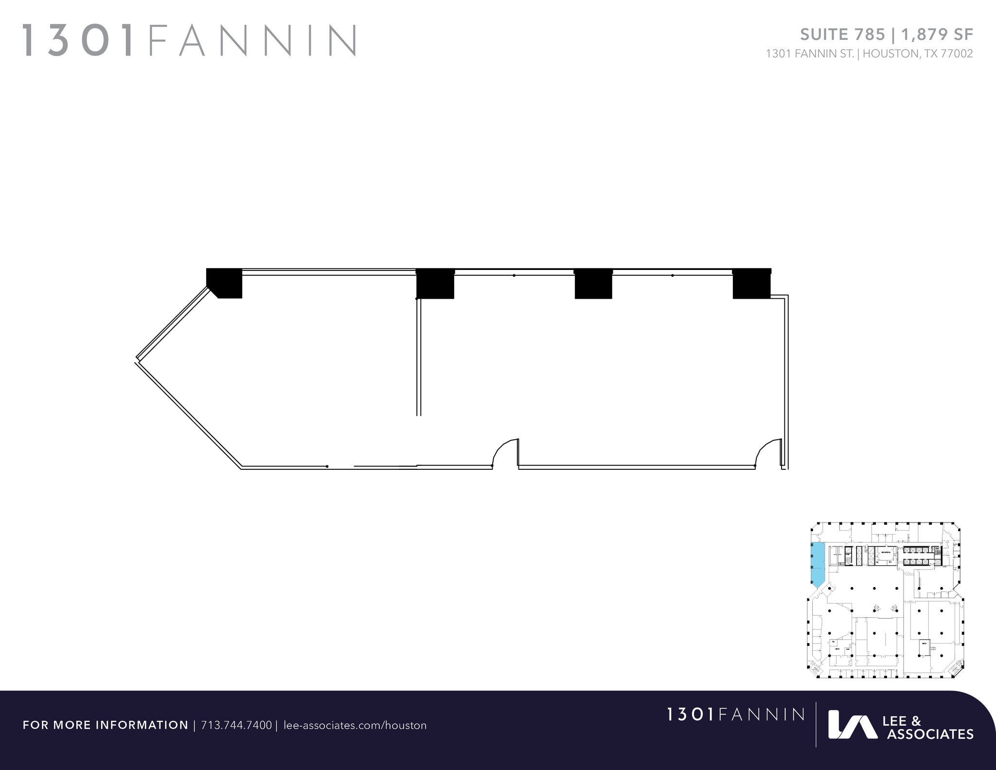 1301 Fannin St, Houston, TX for lease Floor Plan- Image 1 of 1