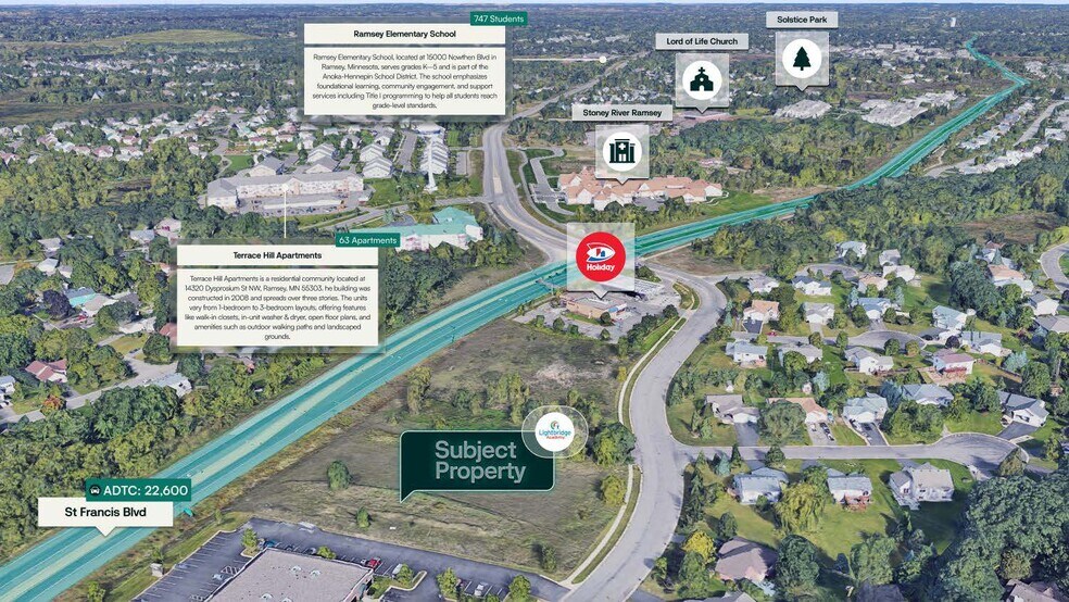 14275 Saint Francis Blvd, Ramsey, MN à vendre - Aérien - Image 3 de 3
