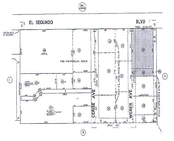 3308 W El Segundo Blvd, Hawthorne, CA à louer - Plan cadastral - Image 2 de 2