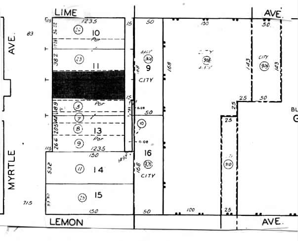 139 E Lemon Ave, Monrovia, CA for sale - Plat Map - Image 2 of 12