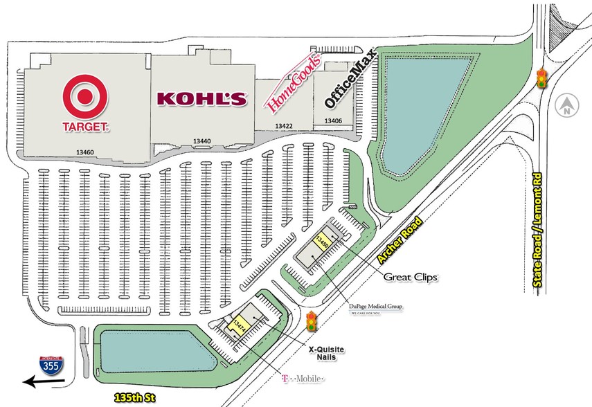 13406-13478 S Archer Ave, Lemont, IL for lease - Site Plan - Image 3 of 8