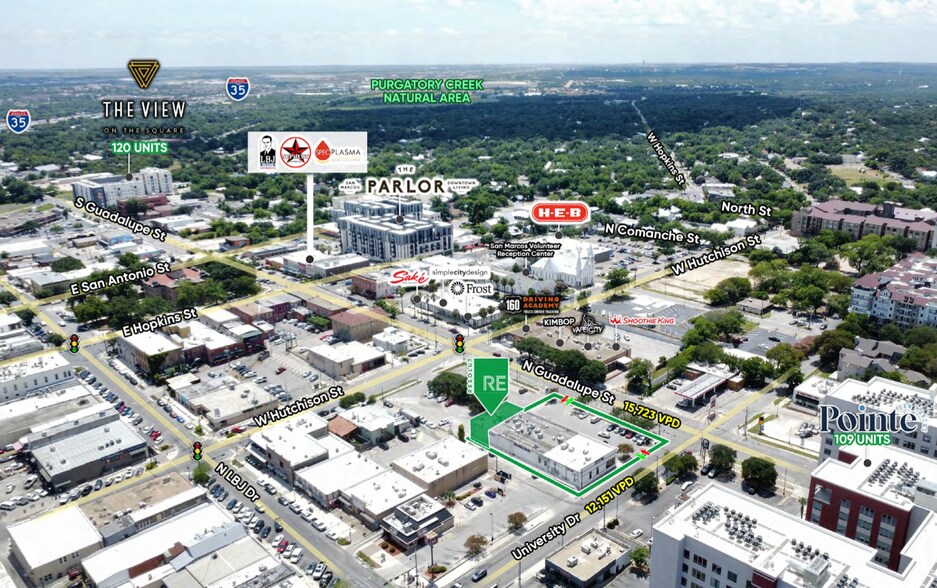 350 N Guadalupe St, San Marcos, TX à louer - Photo du bâtiment - Image 2 de 8