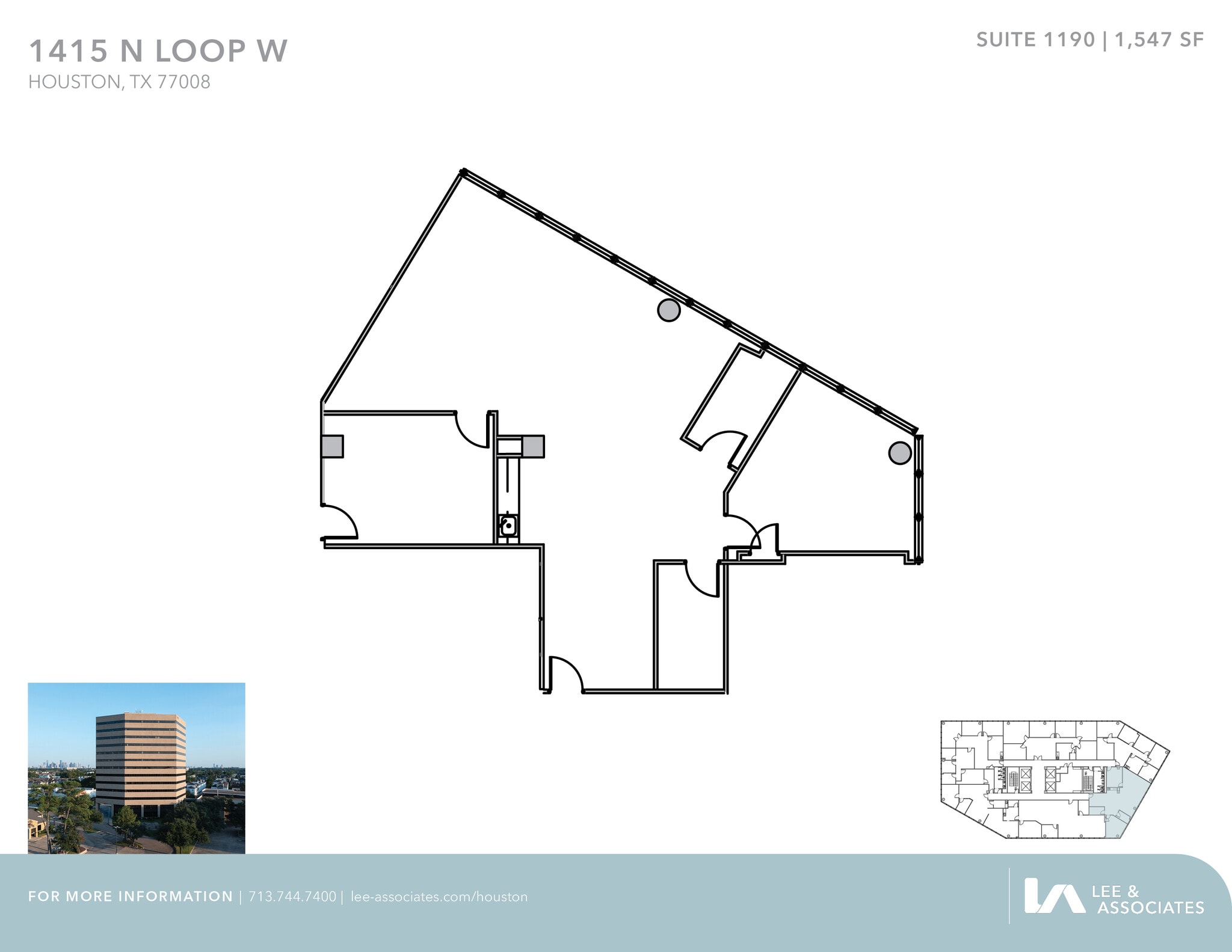 1415 North Loop W, Houston, TX à louer Plan d’étage- Image 1 de 2