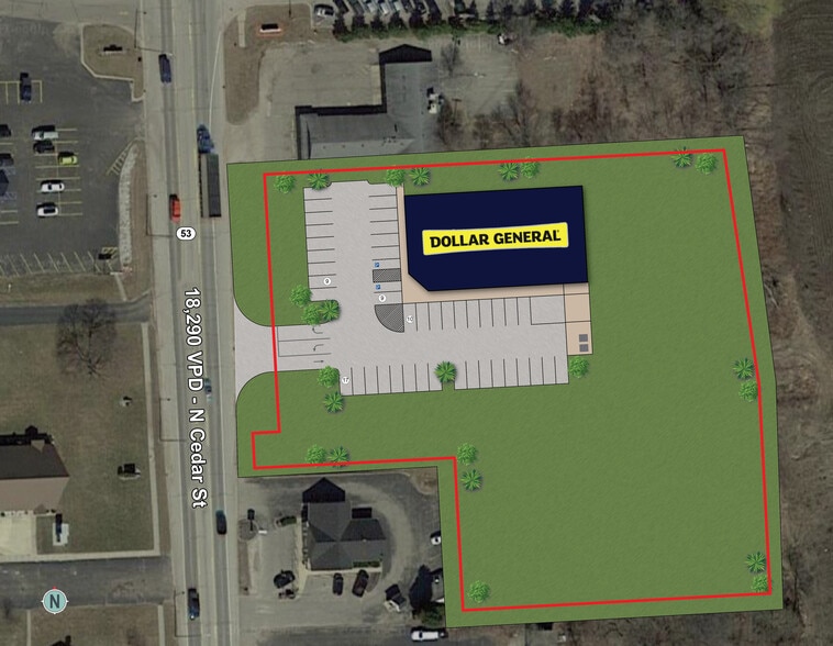526 N Cedar St, Imlay City, MI for sale - Site Plan - Image 2 of 4