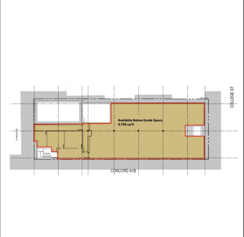 860 College St, Toronto, ON for lease Floor Plan- Image 1 of 1