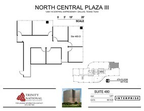 12801 N Central Expy, Dallas, TX à louer Plan d’étage- Image 2 de 2