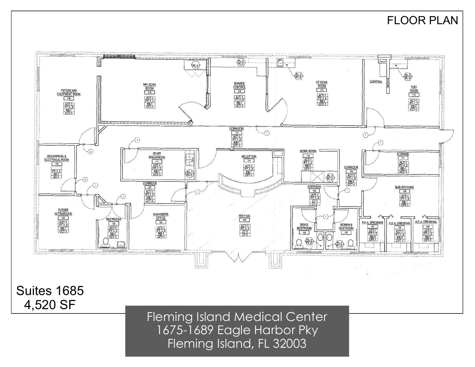 1685 Eagle harbor Pky, Orange Park, FL à louer Plan d’étage- Image 1 de 1