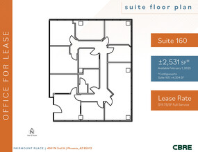 4001 N 3rd St, Phoenix, AZ for lease Floor Plan- Image 1 of 1