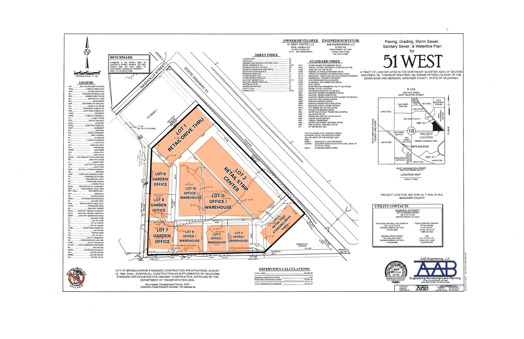 3611 E Nashville St, Broken Arrow, OK à vendre Plan cadastral- Image 1 de 6