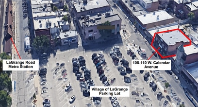 108-110 W Calendar Ave, La Grange, IL for lease Aerial- Image 2 of 2