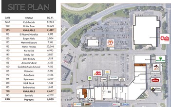 1276 Town Centre Dr, Eagan, MN for lease Site Plan- Image 1 of 1