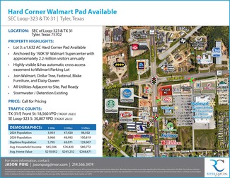 Plus de détails pour State Hwy 31 E & S SE Loop 323, Tyler, TX - Terrain à vendre